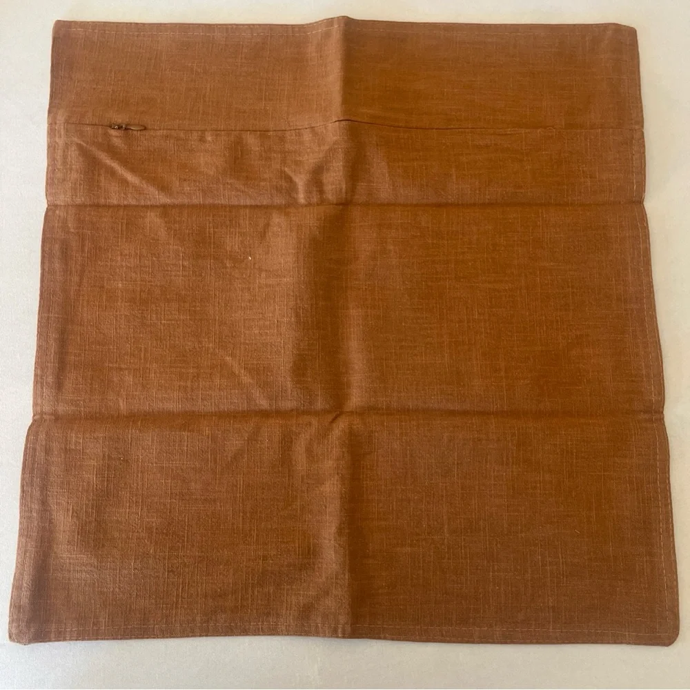 Brown accent pillow cases